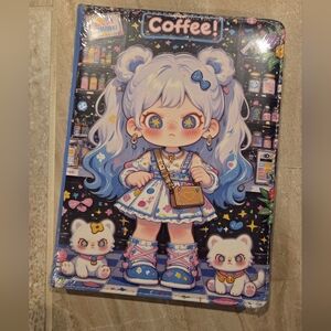Cute Anime Girl and Cats Poster